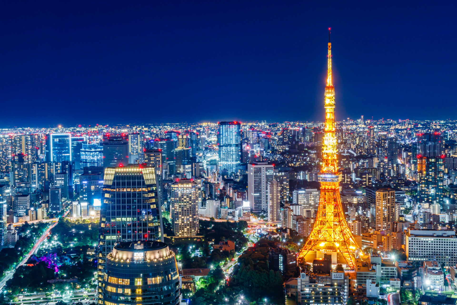 【東京の都市風景】東京都心の都市夜景眺望