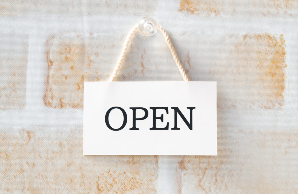OPEN　開店　営業中　オープン