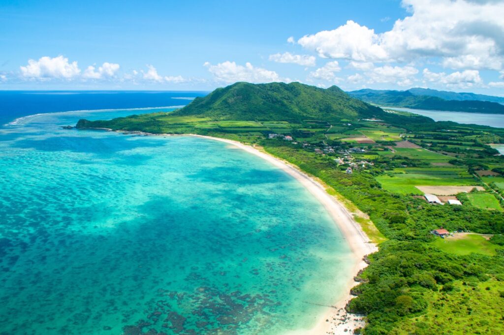 上空から見る石垣島