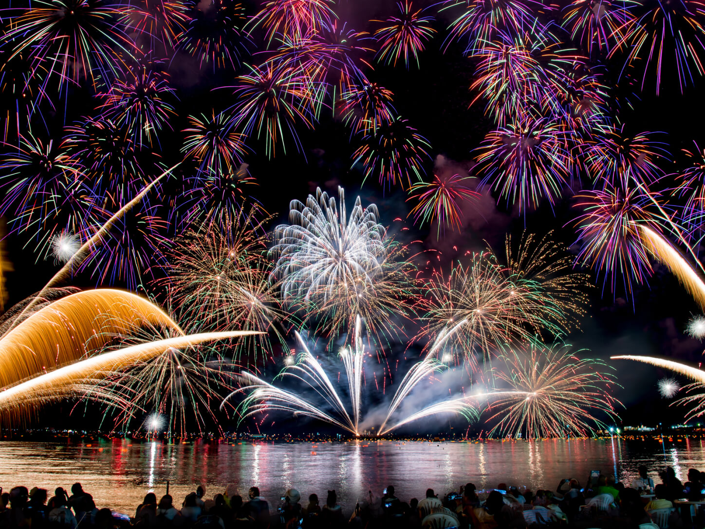 とうろう流しと大花火大会