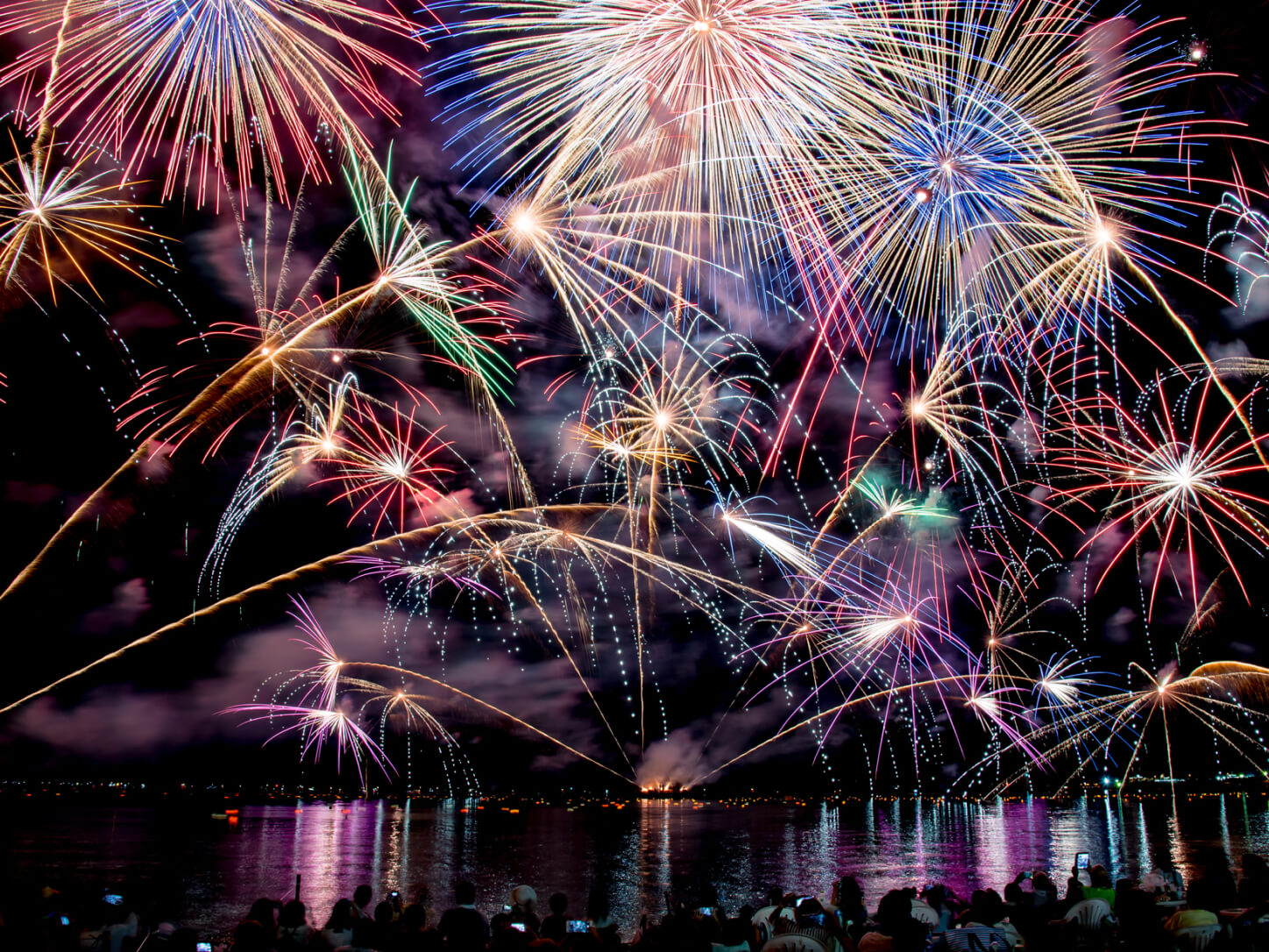 とうろう流しと大花火大会