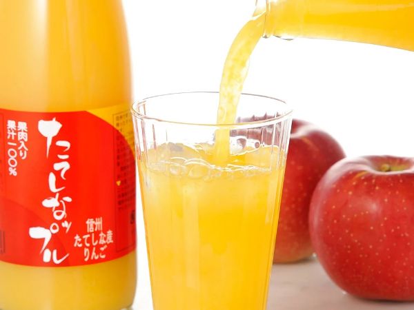 信州立科 完熟りんごの「果肉入りりんごジュース」詰め合わせセット