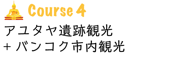 世界遺産アユタヤ遺跡観光+バンコク市内観光