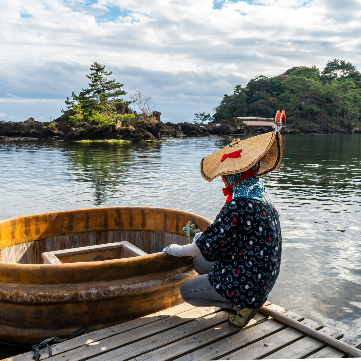 佐渡名物 たらい舟