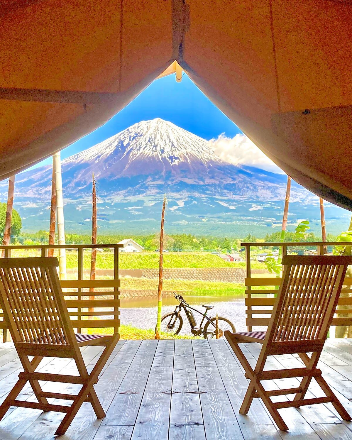 富士箱根伊豆国立公園 富士山麓グランピング