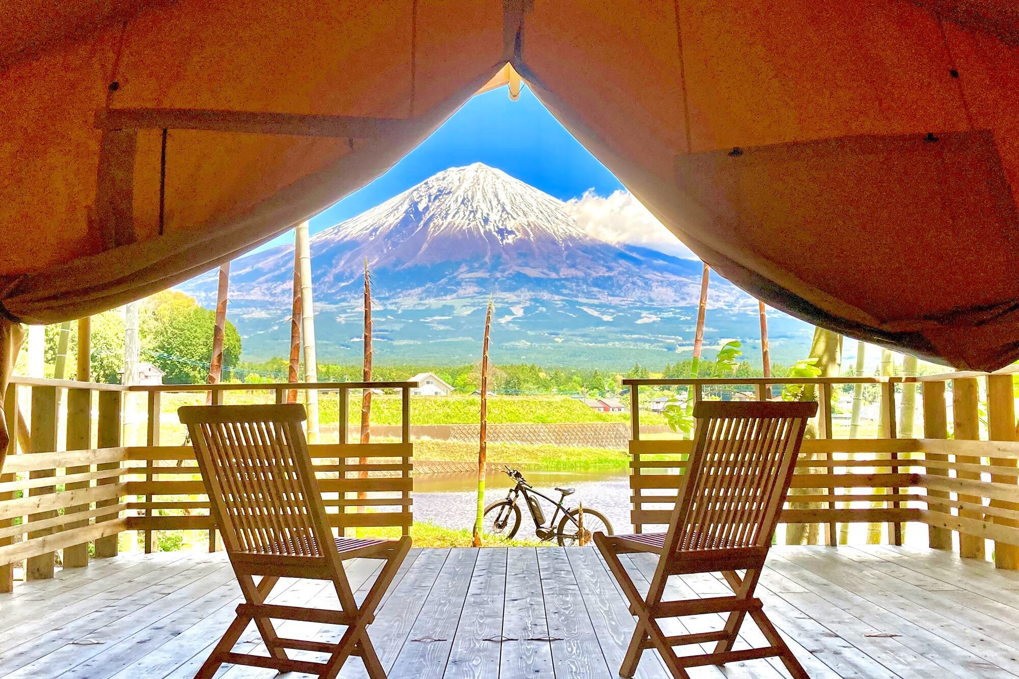 富士箱根伊豆国立公園 富士山麓グランピング
