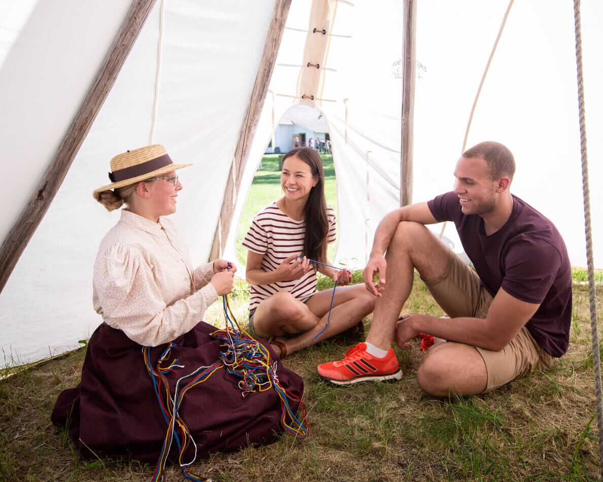 先住民族メイティのキャンプ体験