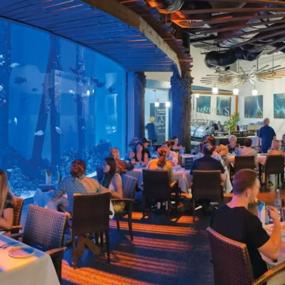 水族館隣接のレストラン