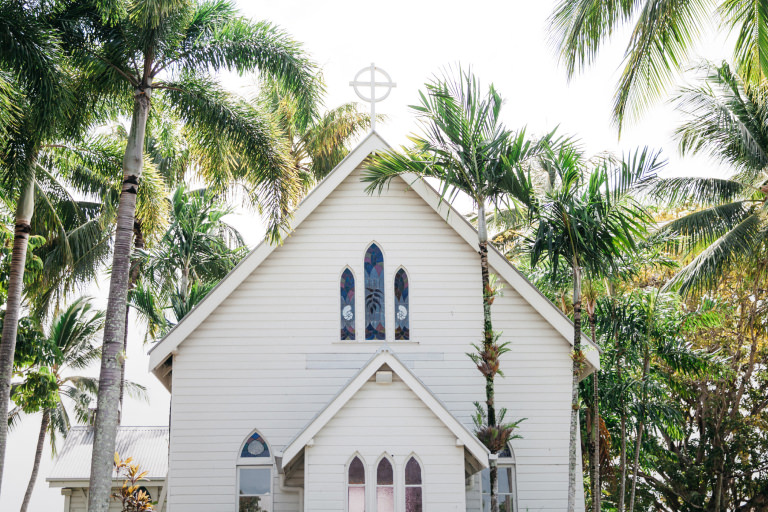 ビーチにガーデン、オープンエアーのウェディング